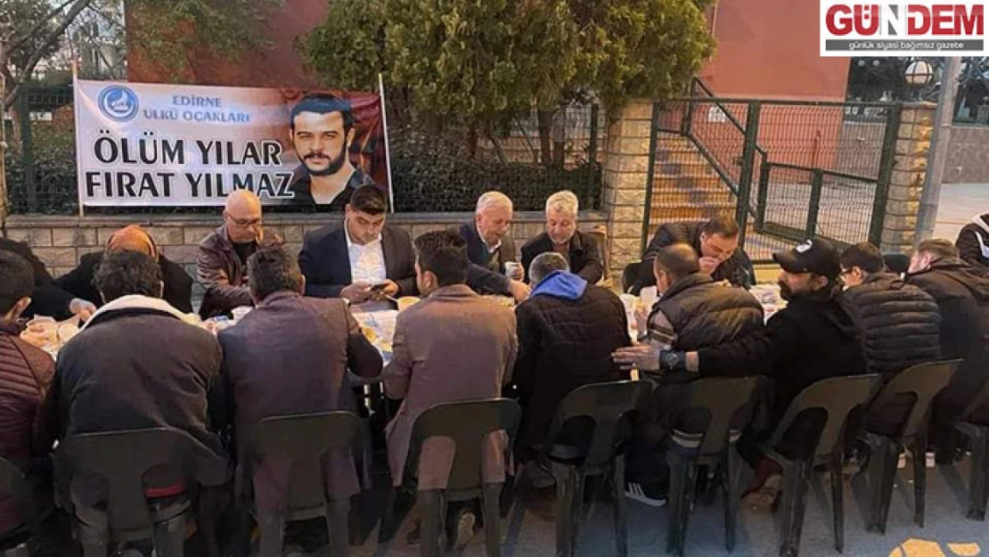 Ülkü Ocakları şehit Çakıroğlu iftar sofrasında buluştu