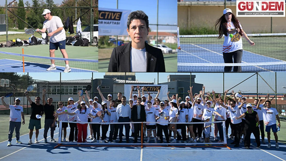 Üniversite öğrencileri, pickleball oynadı