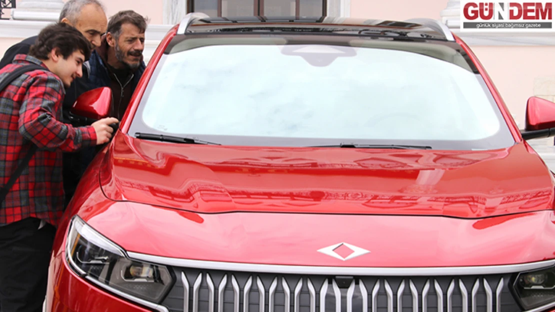 Türkiye'nin yerli otomobili Togg, Tekirdağ'da tanıtıldı