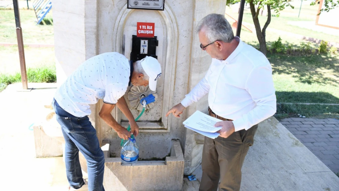 'Vatandaşlarımız hayır çeşmelerinden memnun'