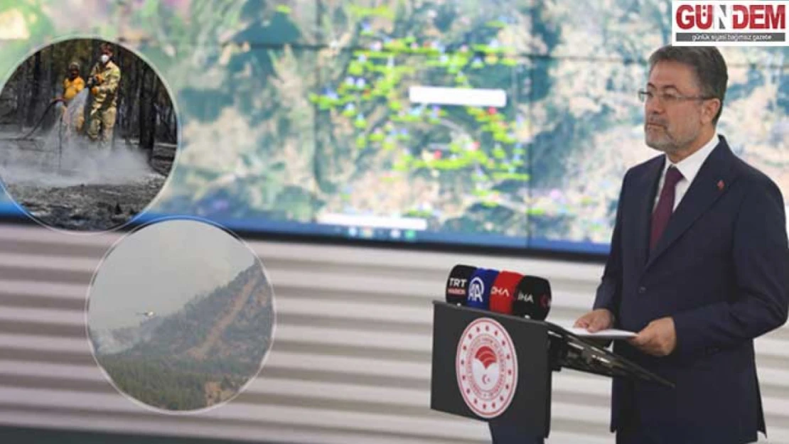 Yangın söndürme çalışmaları 5 uçak ve 30 helikopterle sürüyor