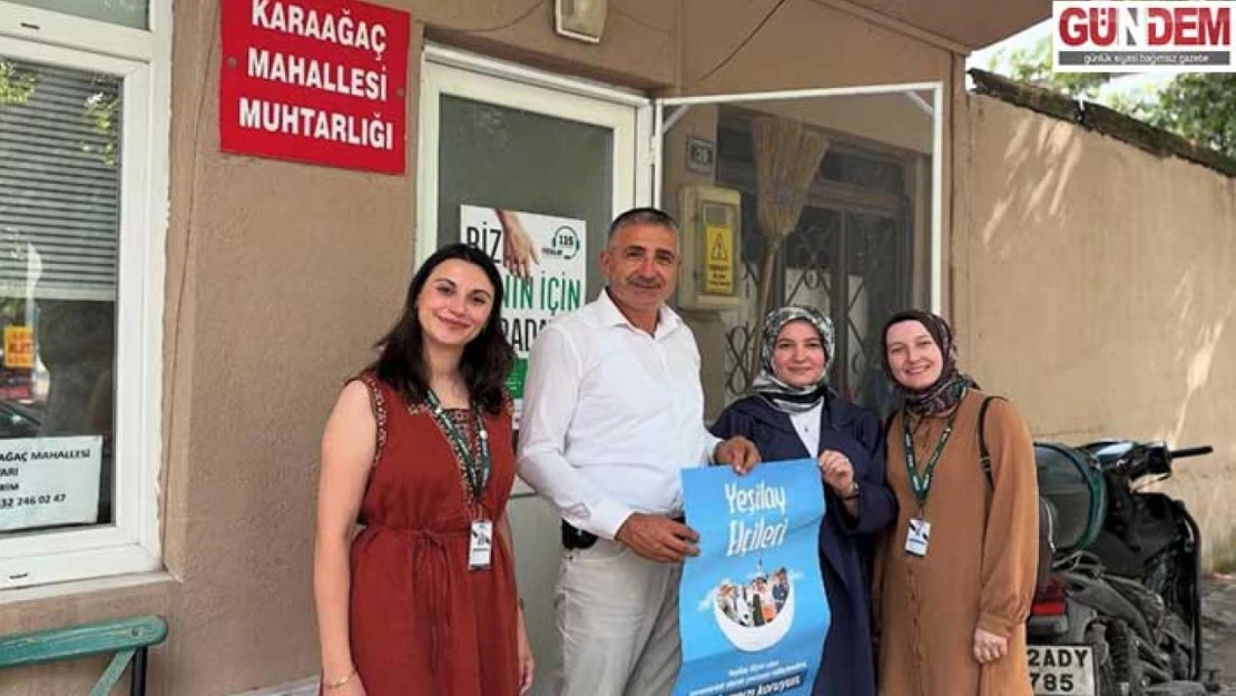 Yeşilay Kadın Komisyonu'ndan Muhtara ziyaret
