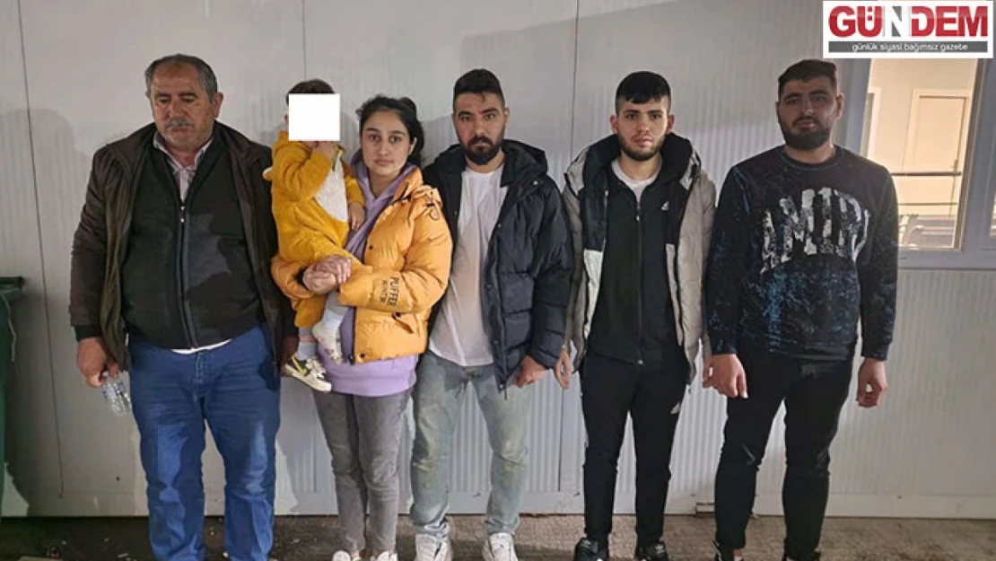 Yurt dışına kaçmaya çalışan 6 düzensiz göçmen yakalandı