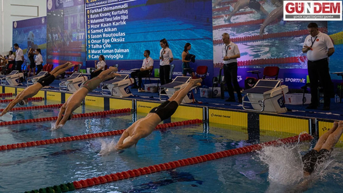 Yüzmede Uluslararası 5. Edirne Kupası yarışları başladı