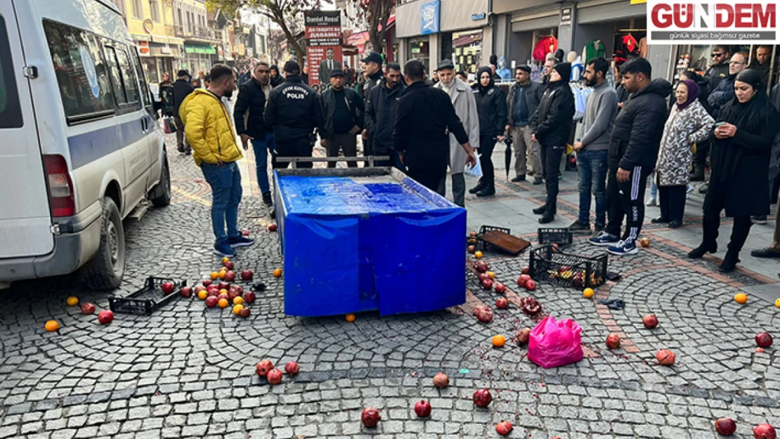 Zabıta ekiplerinin müdahalesine vatandaştan tepki