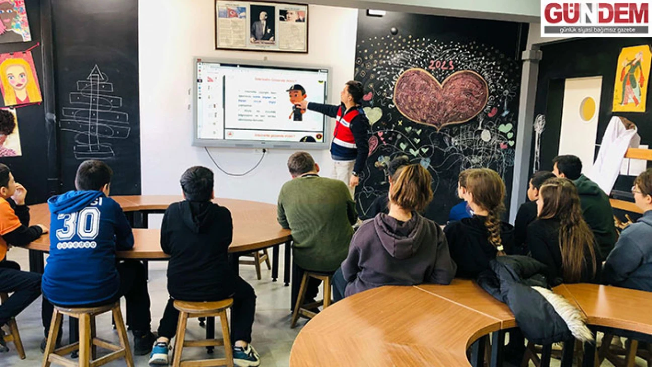 Öğrencilere güvenli internet kullanımı eğitimi verildi