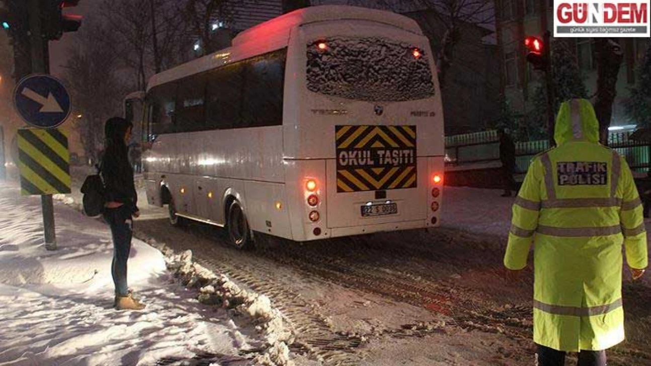 Taşımalı eğitime bir gün ara verildi