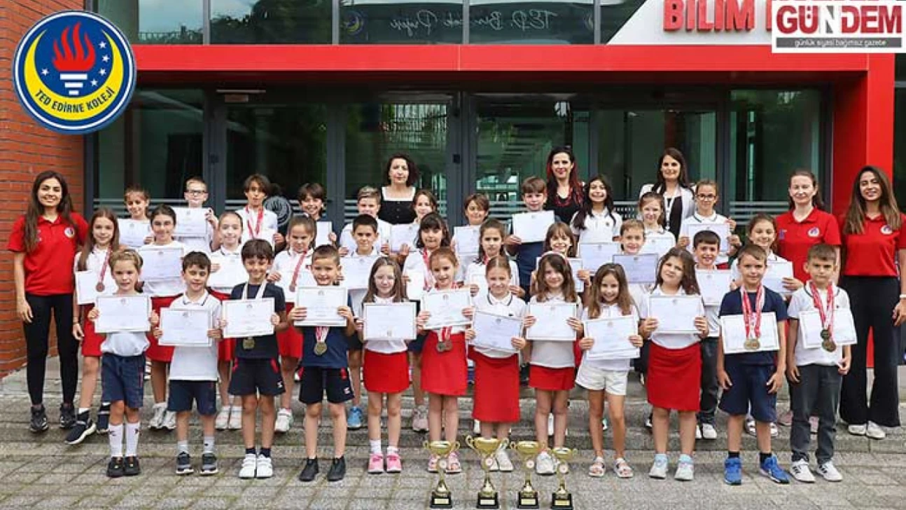 TED'li yüzücüler, Edirne genelinde zirvede