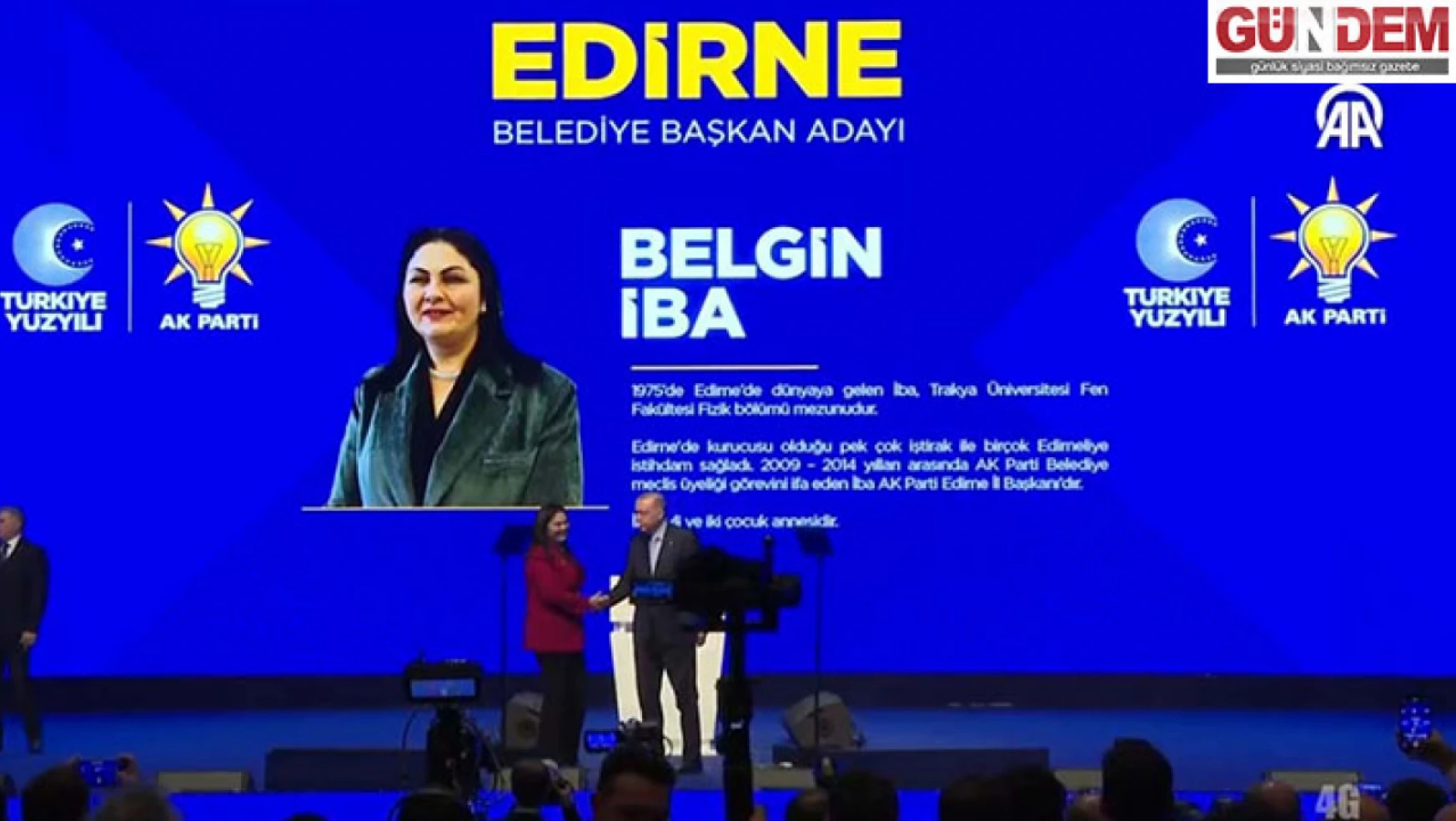 AK Parti Edirne Belediye Başkan Adayı Belgin İba