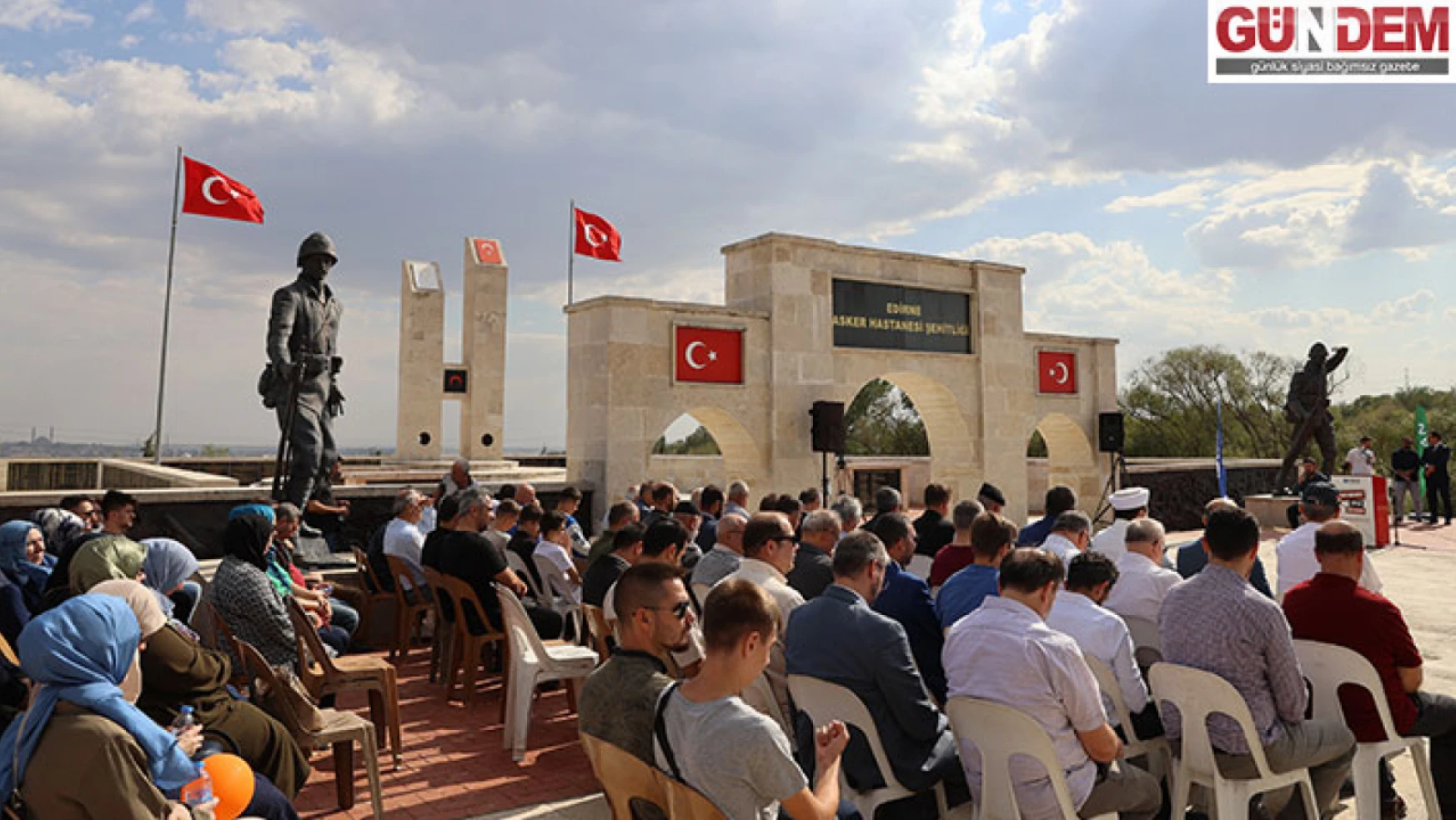 Edirne Asker Hastanesi Şehitliği'nde anma töreni düzenlendi
