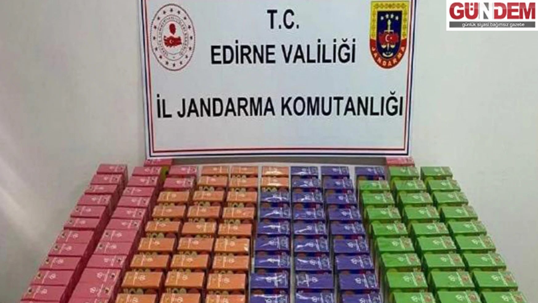 Edirne'de 1179 adet elektronik sigara ele geçirildi