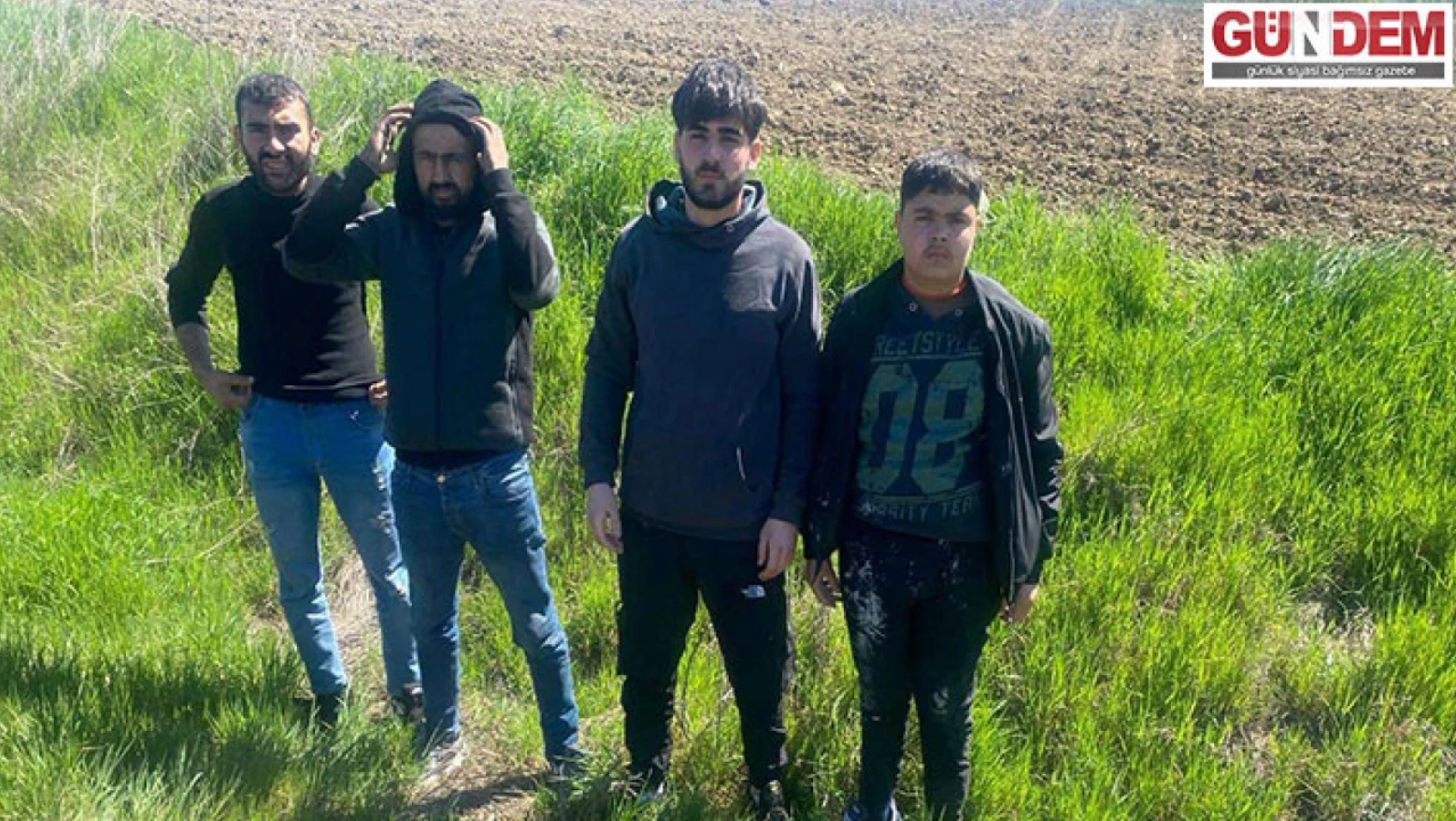 Edirne'de 4 düzensiz göçmen yakalandı