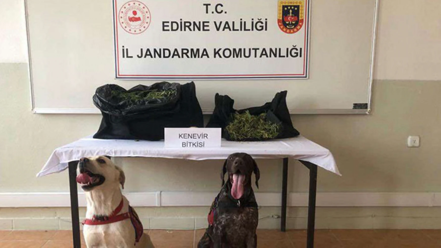 Edirne'de 6 kilo 938 gram esrar ele geçirildi