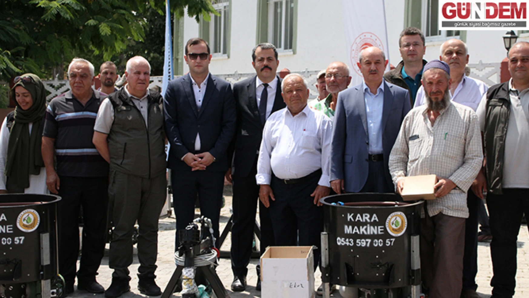 Edirne'de ceviz üreticilerine devlet destekli ekipman dağıtıldı