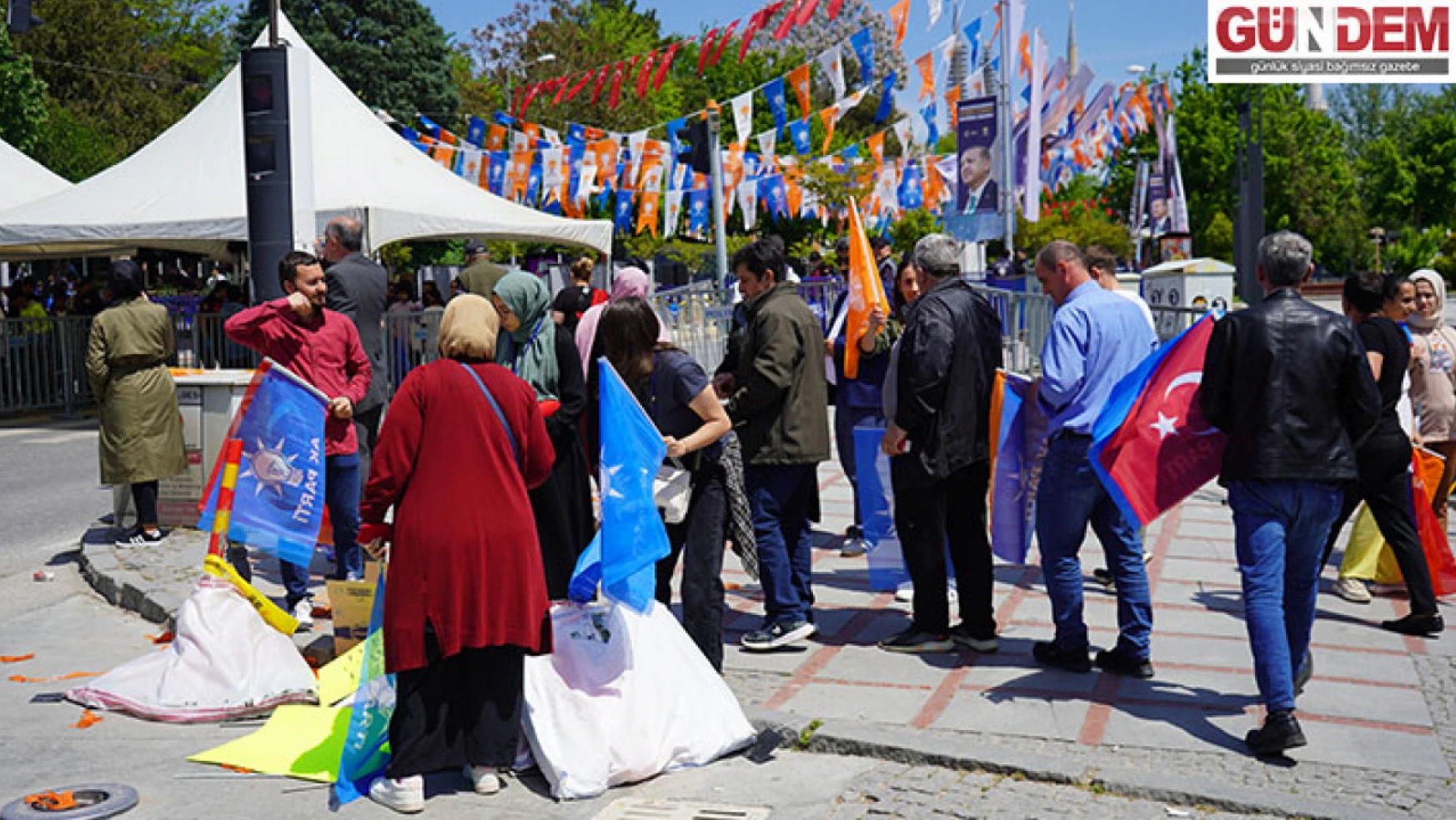 Edirne'de Cumhurbaşkanı Erdoğan için miting alanında büyük yoğunluk