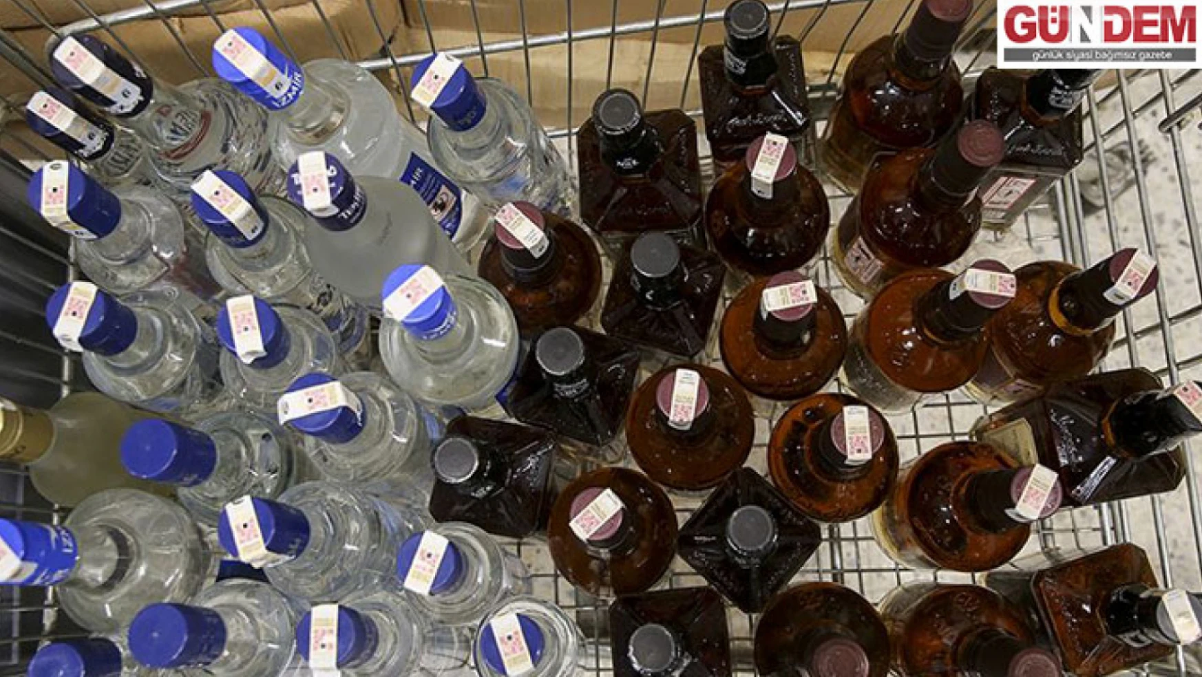 Edirne'de gümrük kaçağı 70 şişe içki ele geçirildi