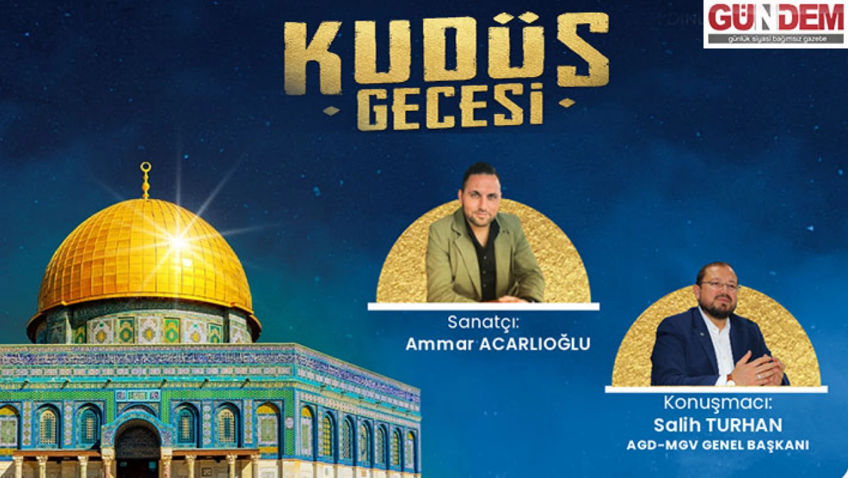 Edirne'de 'Kudüs Gecesi' programı düzenlenecek