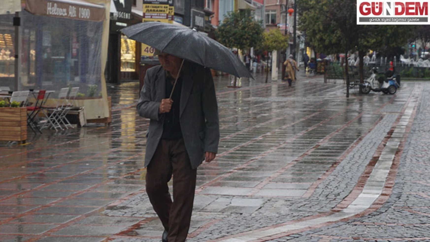 Edirne'de yağışlı hava etkisini gösterdi
