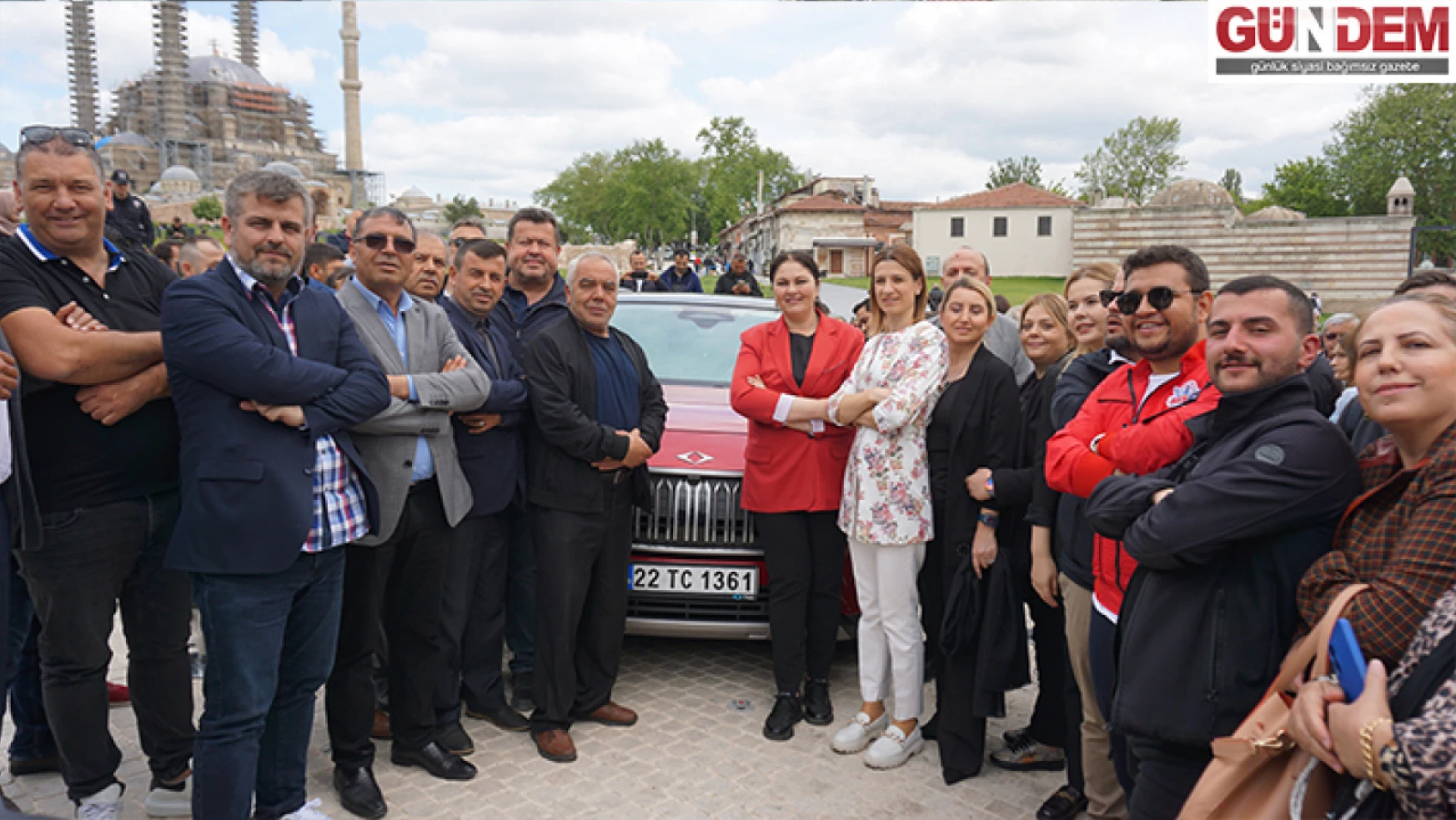 Edirne'de Yerli ve Milli gurur TOGG izdihamı