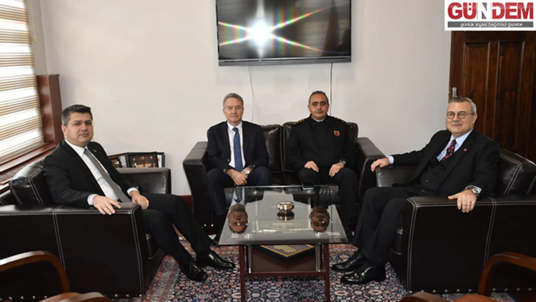 Edirne Valisi H.Kürşat Kırbıyık Büyükelçi Yörük'ü ziyaret etti