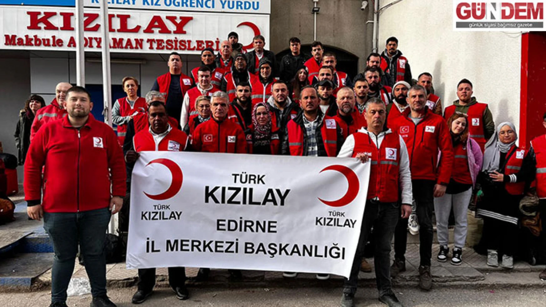 Edirne ve Tekirdağ'dan 95 gönüllü daha deprem bölgesine gönderildi