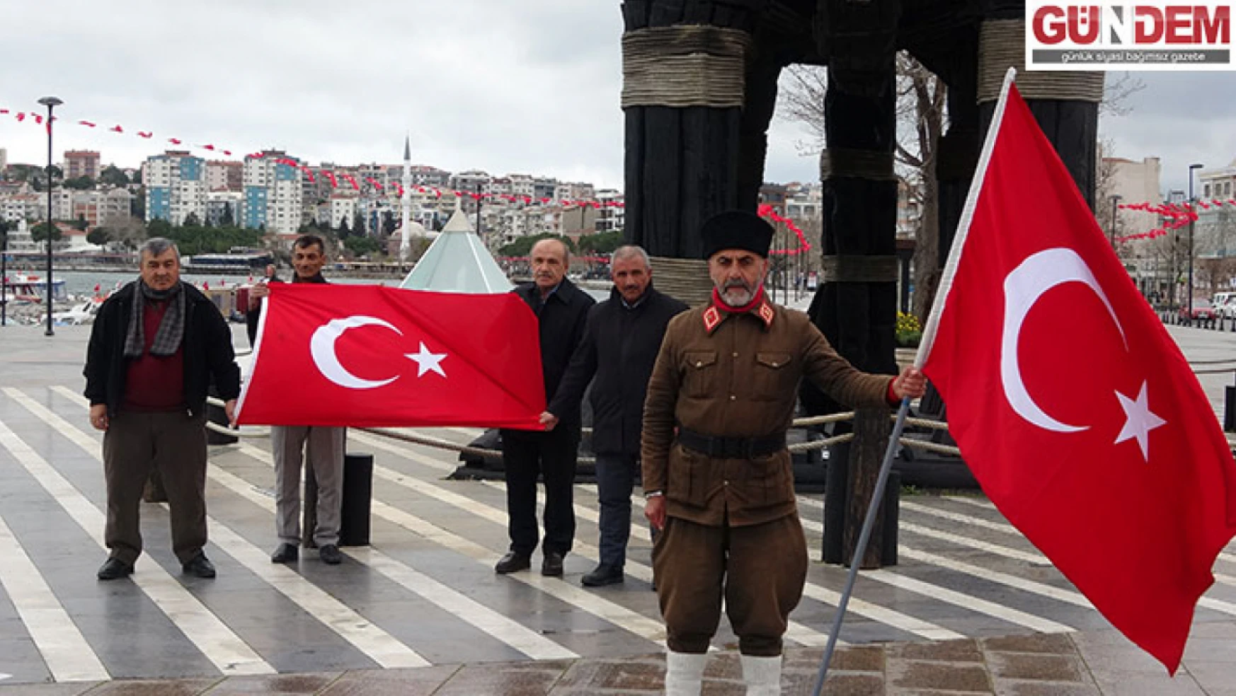 Gazi torunu 'Onbeşliler' anısına İstanbul'dan Çanakkale'ye yürüdü