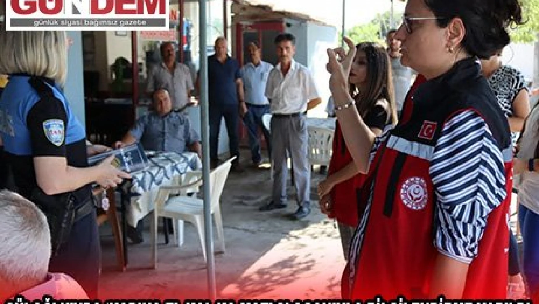 Süloğlu'nda '˜Kadına El Kal-Ka-Maz' sloganıyla bilgilendirme yapıldı