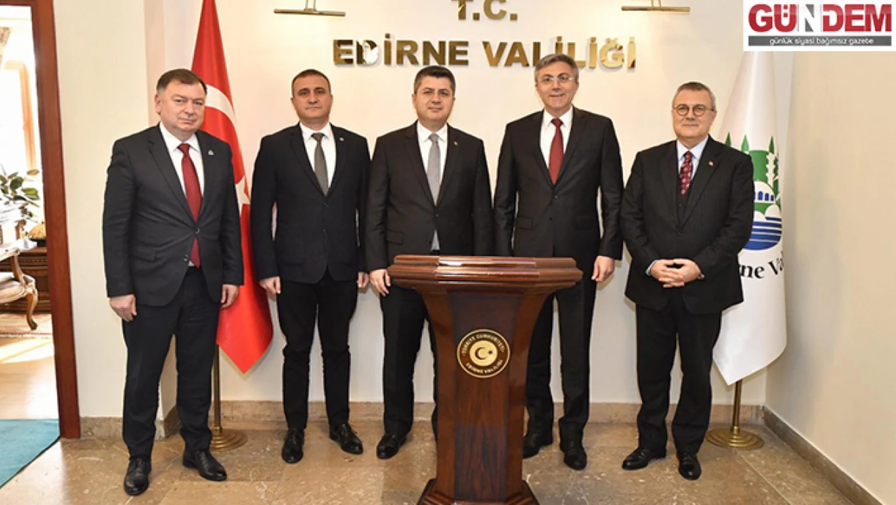 HÖH Genel Başkanı Karadayı, Edirne Valisi Kırbıyık'ı ziyaret etti