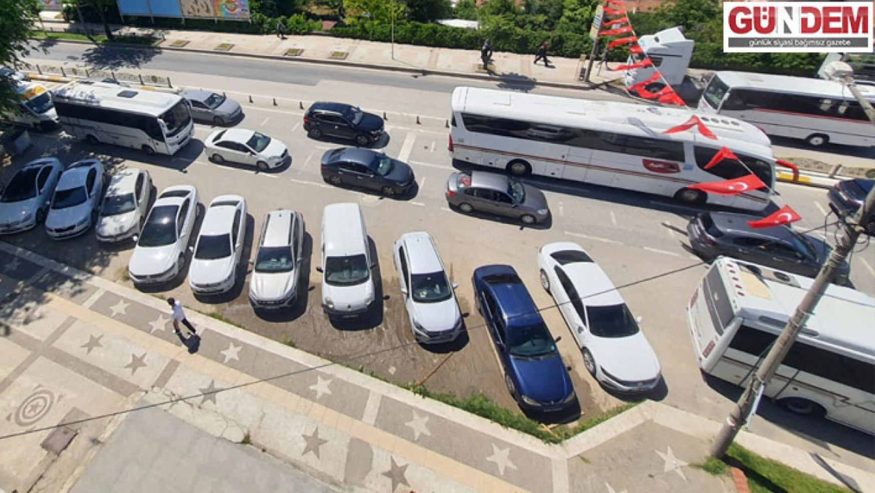 İstanbul trafiğini aratmayan görüntüler
