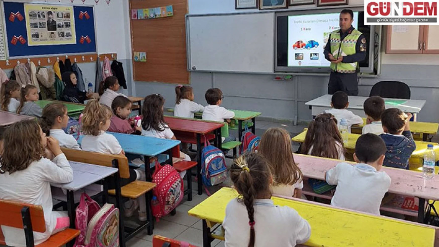 Jandarmadan temel trafik eğitimi