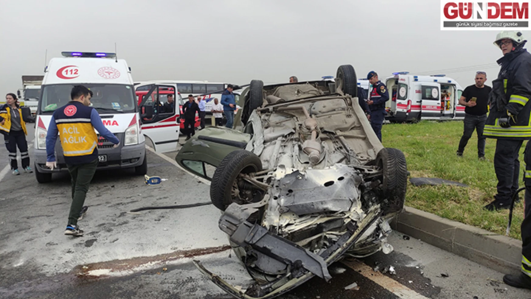 Kırklareli'nde iki otomobilin çarpıştığı kazada 3 kişi yaralandı