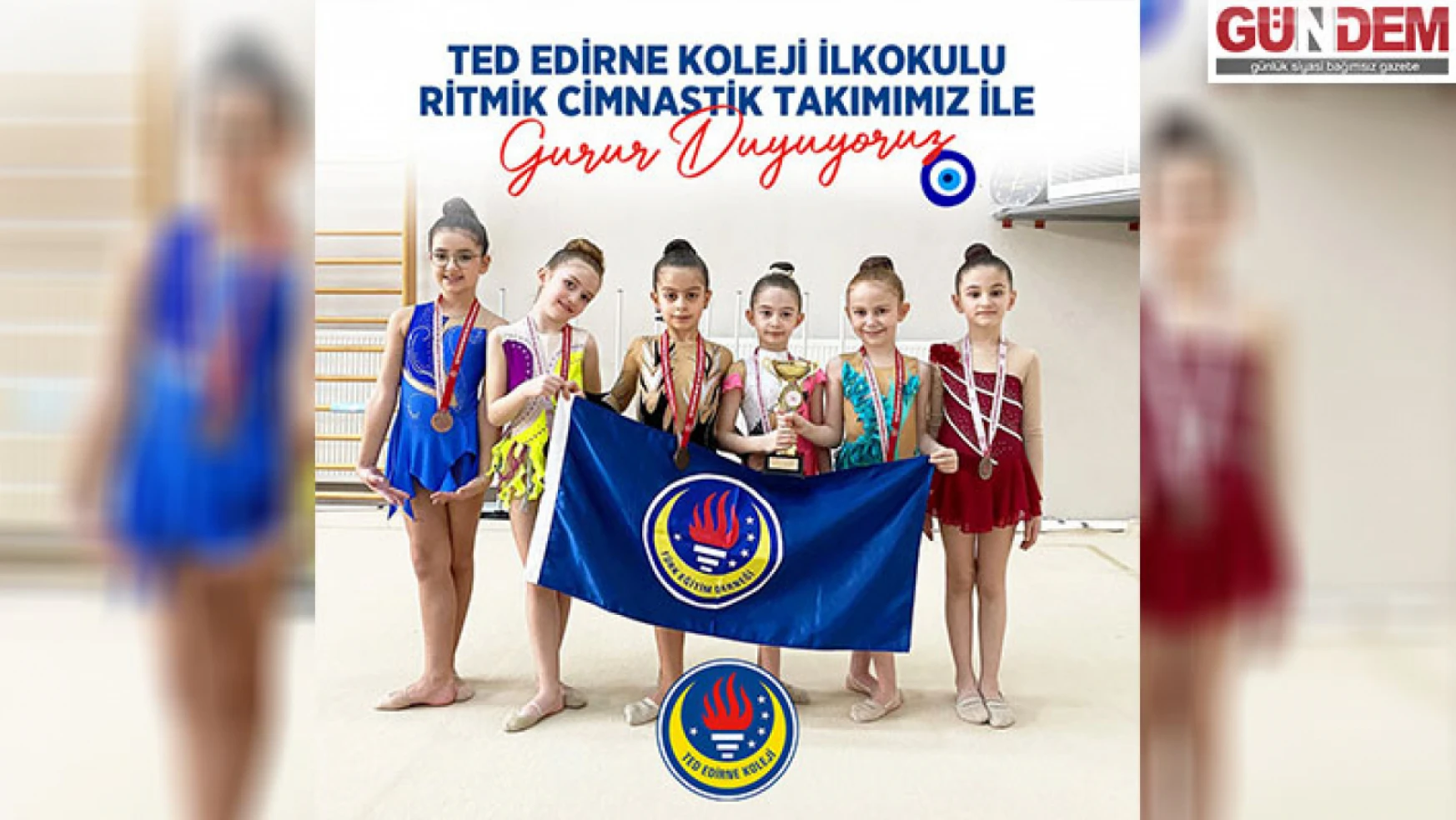 TED Edirne Koleji ilkokulu jimnastik takımı başarılı bir turnuva geçirdi