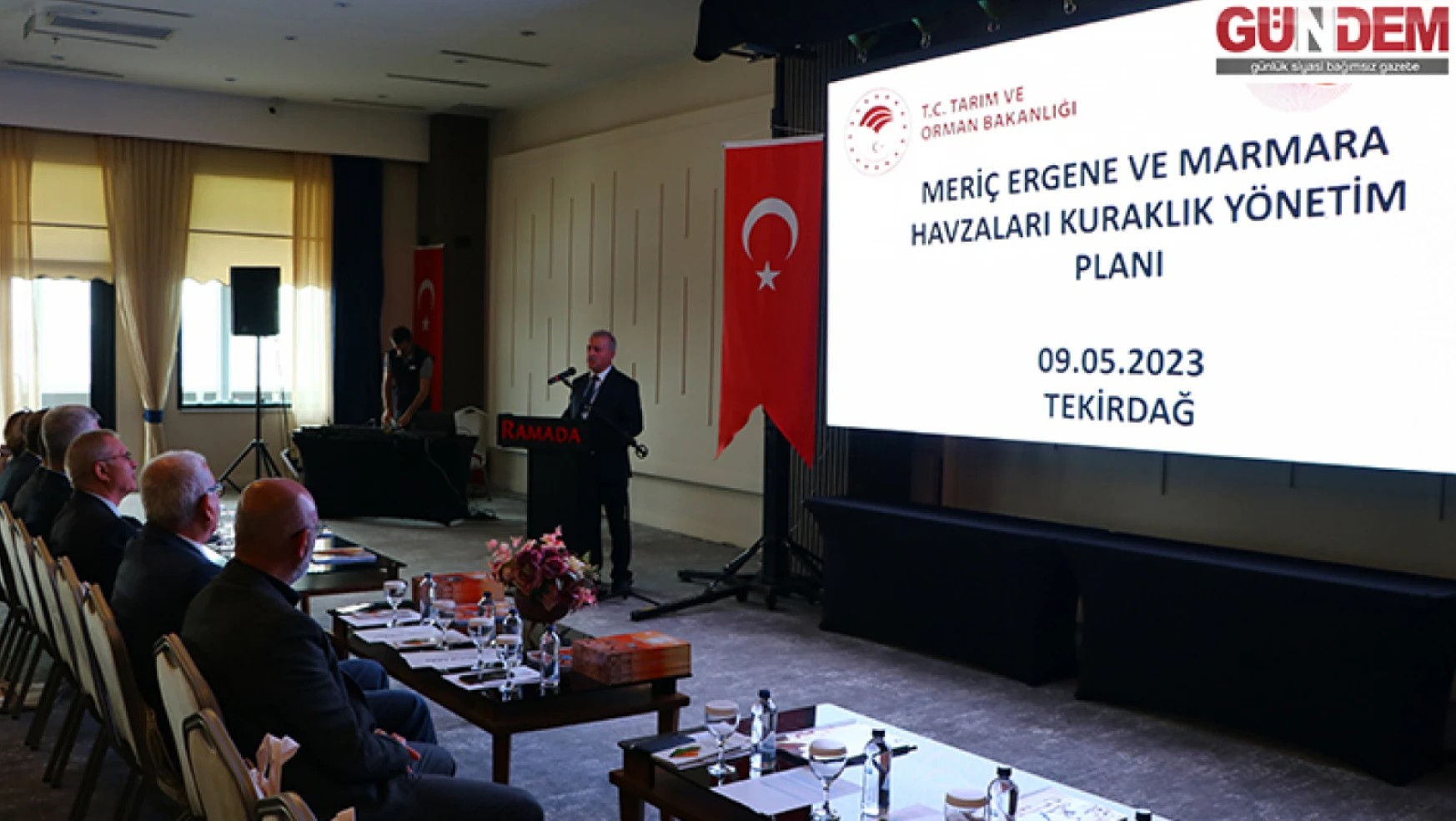 Tekirdağ'da Meriç Ergene ve Marmara Havzaları Kuraklık Yönetim Planı toplantısı yapıldı