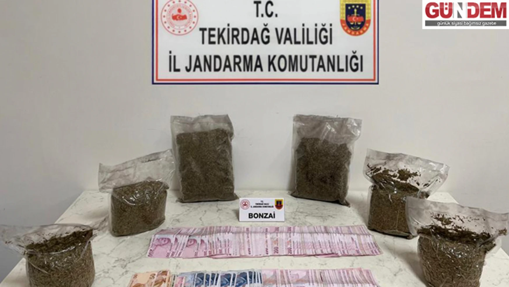 Tekirdağ'da uyuşturucu ticareti yaptığı iddiasıyla 2 zanlı tutuklandı