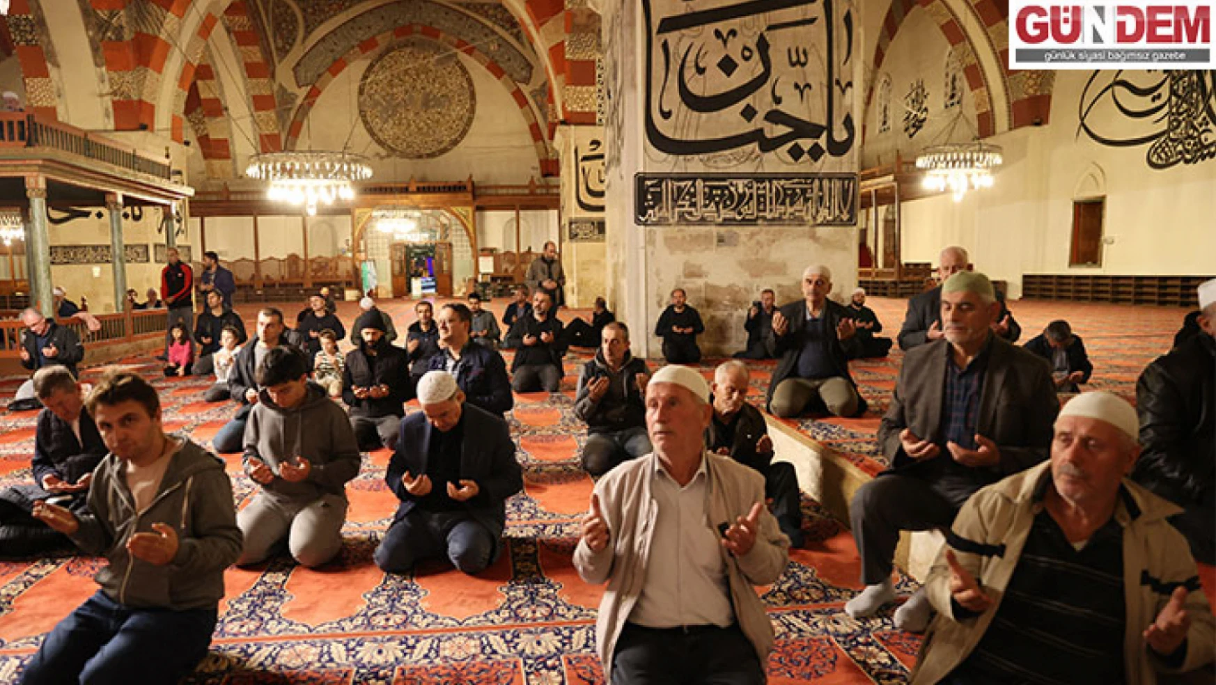 Trakya'daki camilerde Filistinliler için dua edildi