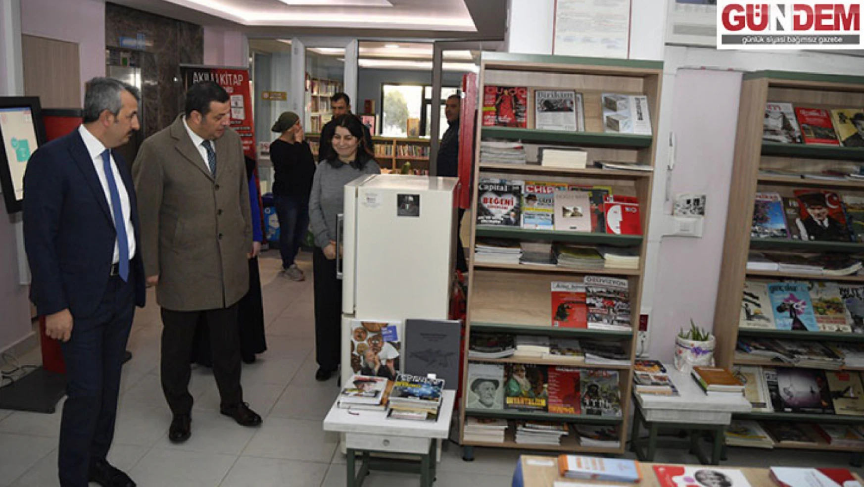 Vali Sezer, Kırkpınar İl Halk Kütüphanesini ziyaret etti
