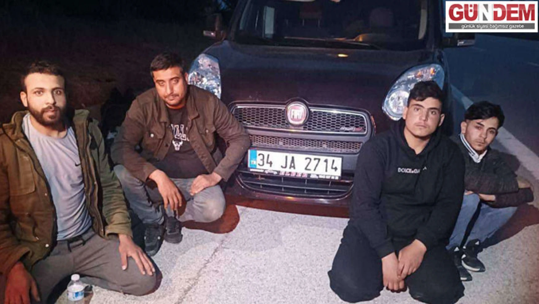 Yurtdışına kaçmaya çalışan 3 düzensiz göçmen yakalandı