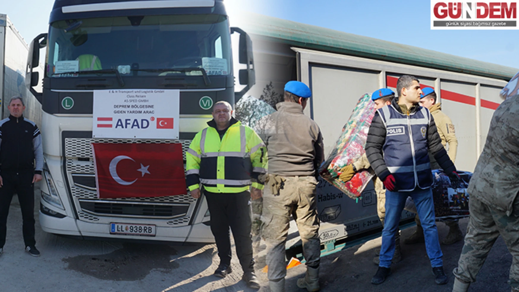 Yurtdışından gelen yardımlar Edirne'de toplanıyor