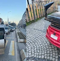 Ayşekadın'da otomobil ile elektrikli bisiklet çarpıştı