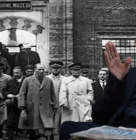 Cumhuriyetle aynı yaştaki Muzaffer Akyıldız, Atatürk'le göz göze geldiği günü unutamıyor