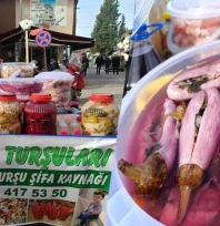 Edirne'de kışın habercisi turşu tezgâhı yeniden açıldı