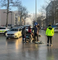 Edirne'de motosiklet ile otomobil çarpıştı: 1 yaralı