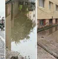 Edirne'de sağanak yağış etkili oldu