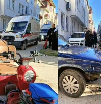 Elektrikli bisiklet kazası: 1'i kadın 2'si çocuk 3 yaralı