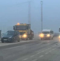 Görüş mesafesi 40 metrenin altına düştü