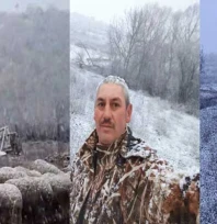 Hamzabeyli Köyü beyaza büründü: 2026'nın ilk karı