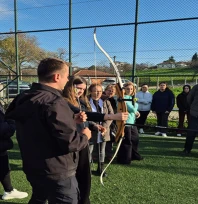 Lalapaşa'da öğrenciler geleneksel okçulukla tanıştı