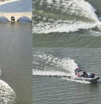 Meriç Nehri'nde zodyak botla sınır devriyesi