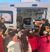 Öğrencilere sağlık bilinci aşılanıyor