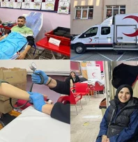 Şehit Asım İlkokulu'nda kan bağışı etkinliği